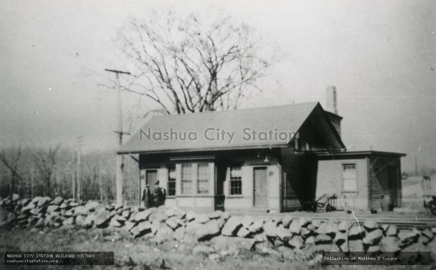 Postcard: Railroad Station, South Stoughton, Massachusetts
